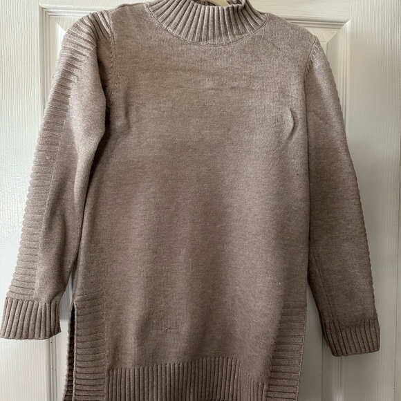 Cyrus Sweaters - Cyrus Women's Cowl Neck Sweater in Tan